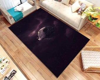 Todesstern-Teppich, Star Wars-Design, rutschfeste Baumwollbasis