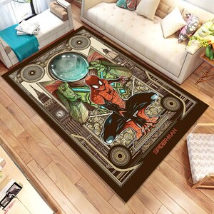 Spiderman Rug, Spider Man Rug, Superhero Rug, Super Hero Rug, Kids Room Decor,Custom Rug,Popular Rug,Cheap Rug,Living Room,Personalized Gift