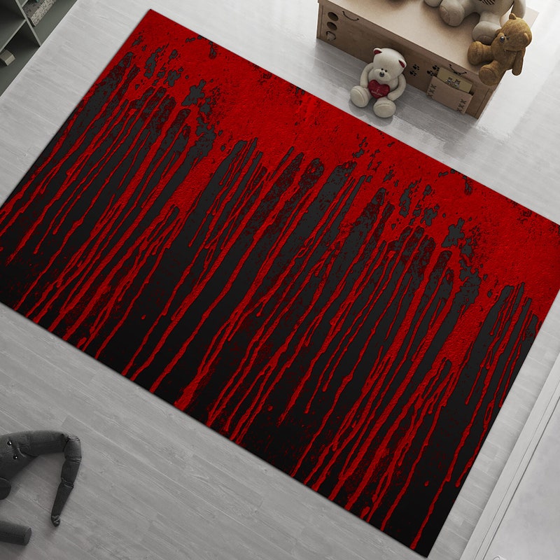 Red Rug - Etsy