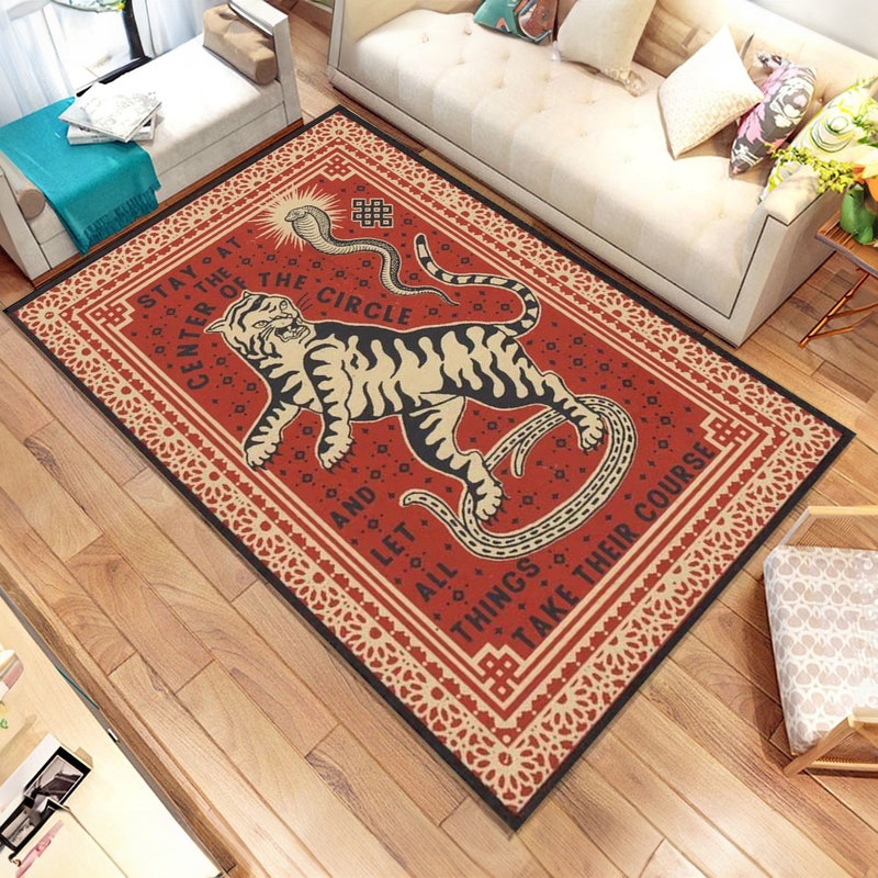 Tiger Rug - Etsy