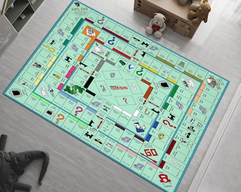 Monopoly-Spielteppich: Spielmatte für Kinder, individuelle Zimmerdekoration
