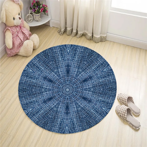 Denim Rug Etsy