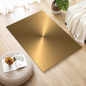 Gold Themed Rug, Gold Pattern Rug, Gold Color Rug, Fashion Rug, Custom Rug, Popular Rug, Cheap Rug, Living Room, Personalized Gift, Gift For