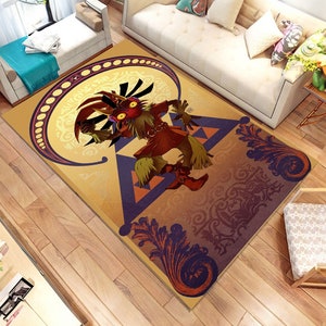 Zelda Rug: Midna & Majora&#39;s Mask Design, Kids Room Decor (15.7x23.6 inch)