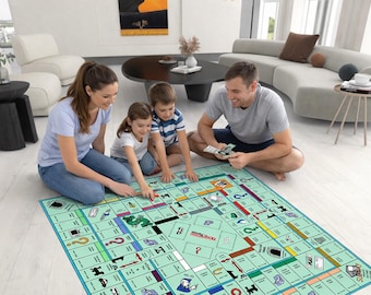 Monopoly-Spielteppich: Spielmatte für Kinder, individuelle Zimmerdekoration