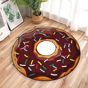 ドーナツ　ラグ　タフティング　ウォールアート　フロアマット Donut rug - Etsy 日本
