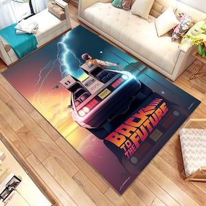 Back To The Future Rug: Movie Room Decor