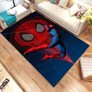 Spiderman Rug, Spider Man Rug, Superhero Rug, Super Hero Rug, Kids Room Decor,Custom Rug,Popular Rug,Cheap Rug,Living Room,Personalized Gift