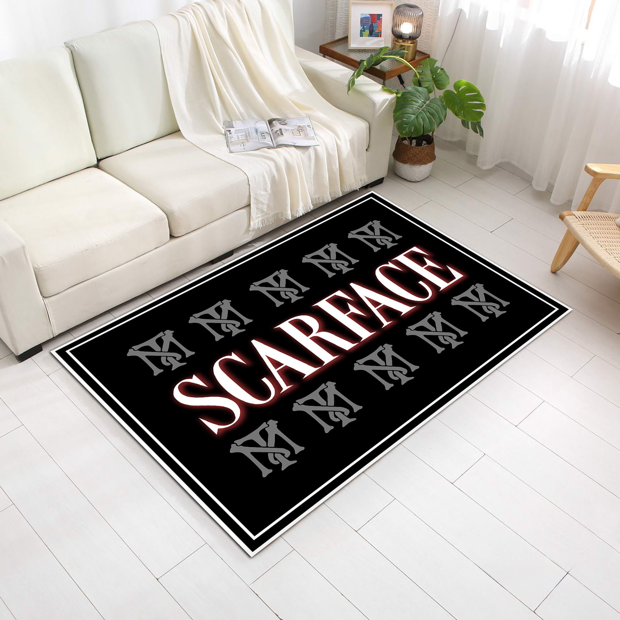 Scarface Rug, Tony Montana Rug, Mafia Rug, Gangster Rug
