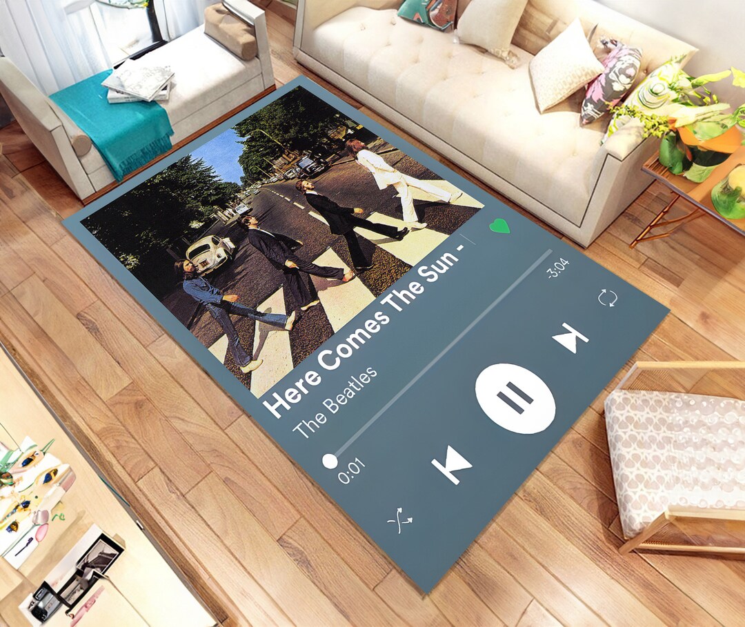The Beatles Rug Music Rug Rock Music Rug Musician Rug Etsy