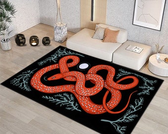 Snake Pattern Rug: Animal Print Fashion Rug