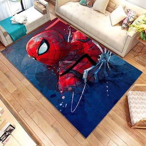 Spiderman Rug, Spider Man Rug, Superhero Rug, Super Hero Rug, Kids Room Decor,Custom Rug,Popular Rug,Cheap Rug,Living Room,Personalized Gift