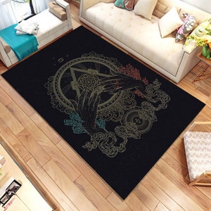 Tarot-Karte, Teppich, Alchemist Design, Minimalistisches Design, Vektor-Musterteppich, Teppich, Modeteppich, Teppich nach Maß, Wohnzimmer, personalisiertes Geschenk