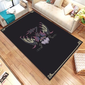 Tapis sur le thème des monstres, tapis sur le thème du chasseur, conception de tapis d'anime, tapis de carte de jeu, décoration de chambre d'enfants, tapis de jardin d'enfants, décoration de chambre d'enfants, cadeau personnalisé