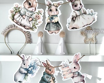 Banner a tema Rabbit Cottage Core