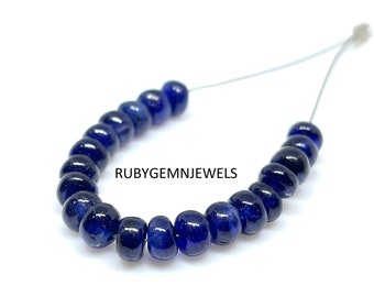 20 Beads, Natural Blue Sapphire Beads, Blue Sapphire Beads, Sapphire Loose Beads. Sapphire Beaded Beads, Gift For Her