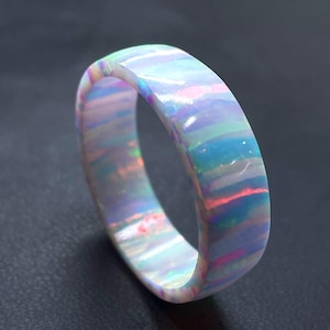 White Solid Opal Ring, Handmade Bello Opal Ring, ( Exclusive Item), Gift Idea, Wedding Ring, Engagement Ring, Promise Ring