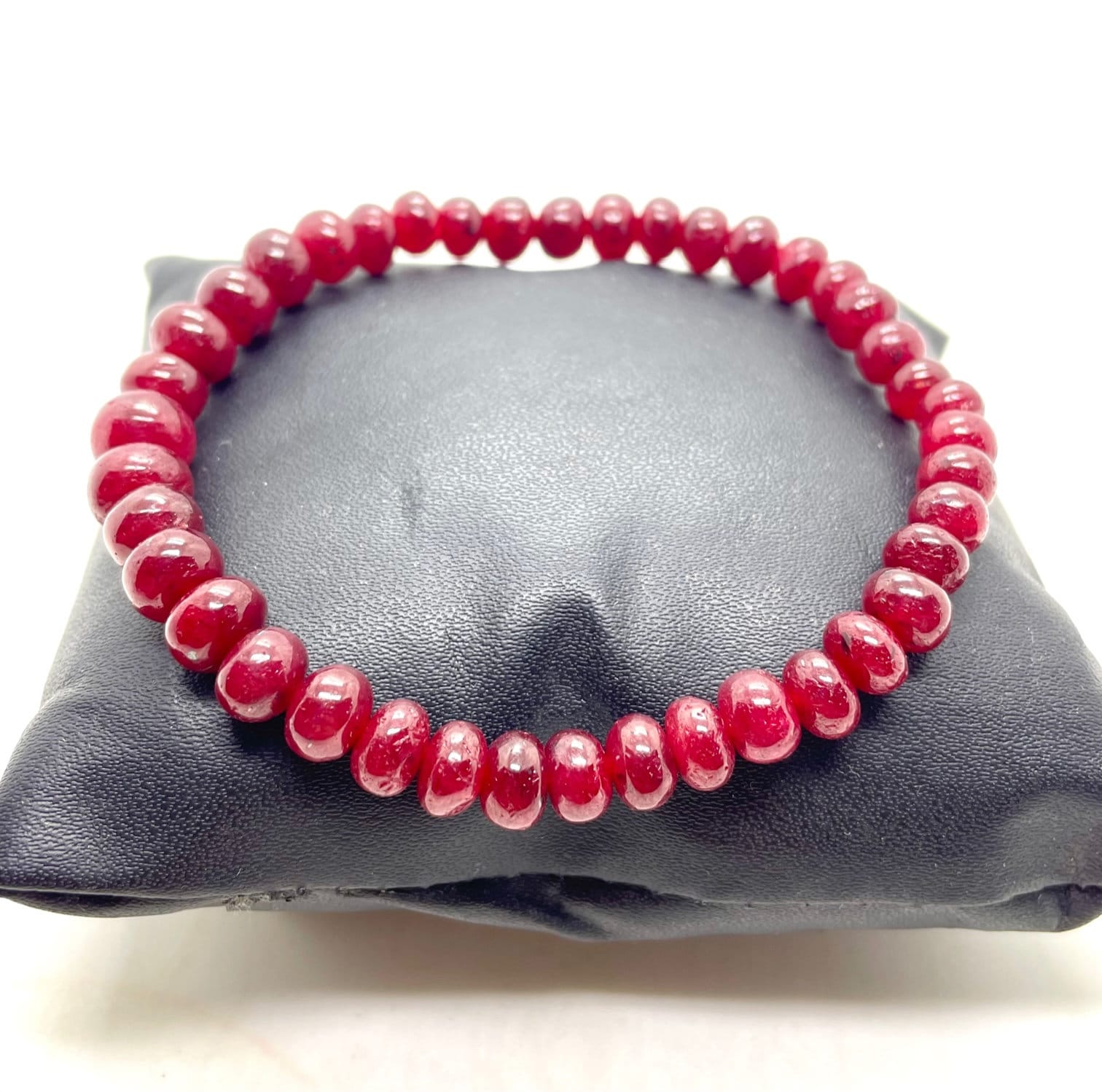 AAA+Red Natural Ruby Bracelet, Dainty Genuine Ruby Delicate Bracelet, Ruby Smooth Beads Bracelet, July Birthstone, Gift, Women Gift