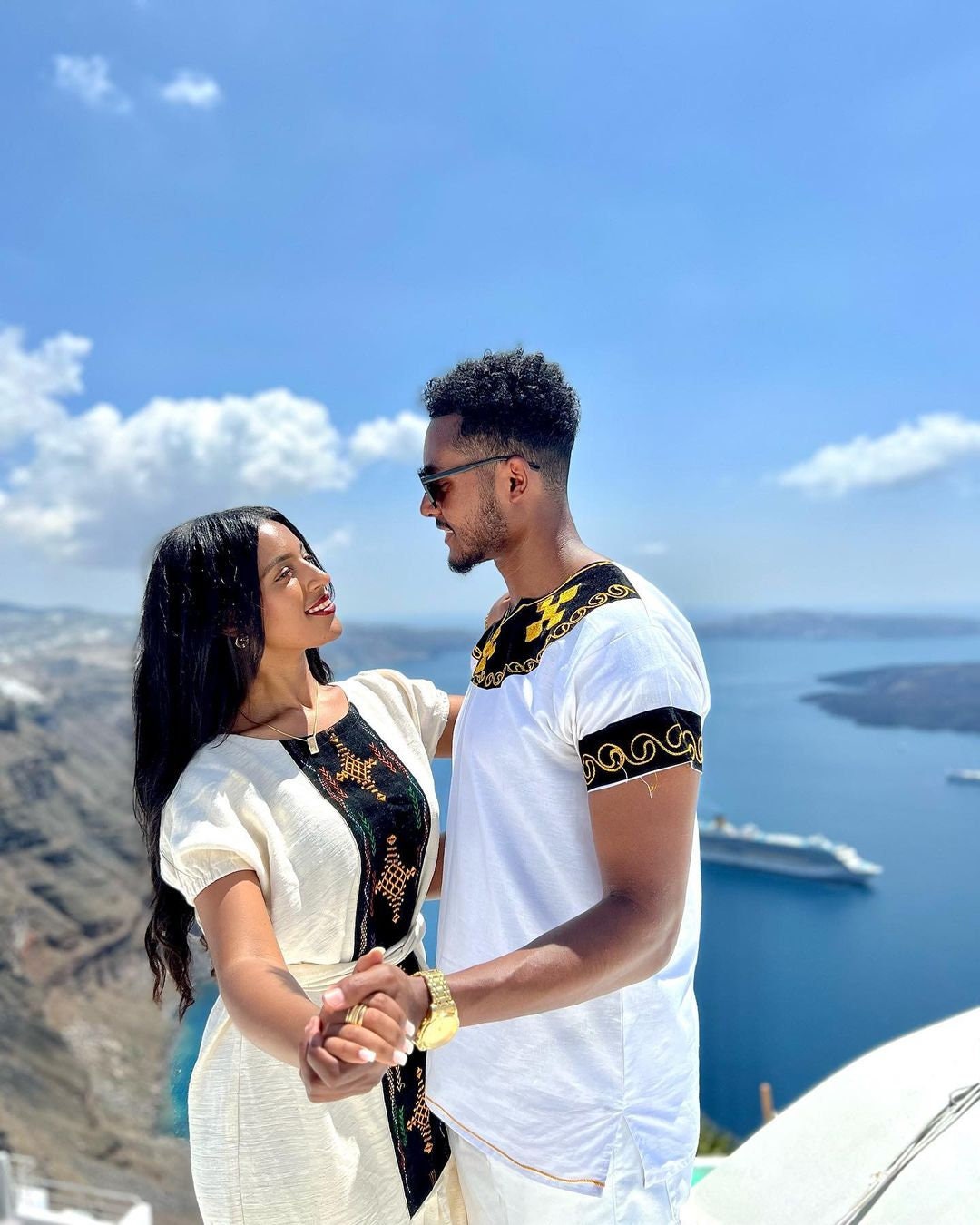 Black Design Habesha Couple's Outfit Habesha Dress Habesha Etsy