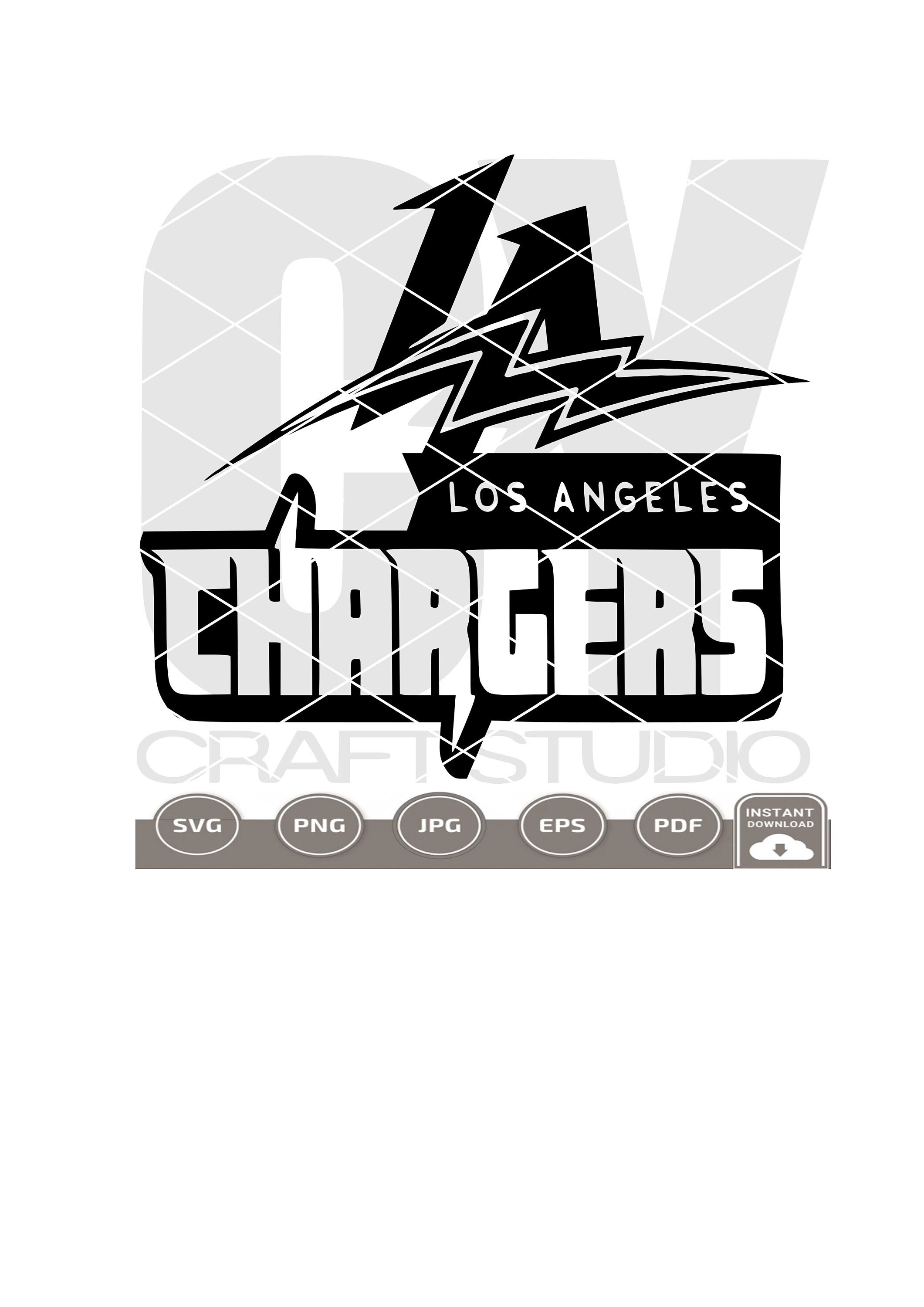 Los Angeles Chargers Team Logo NFL Silhouette Decal SVG Cut File for Cricut  Digital Download