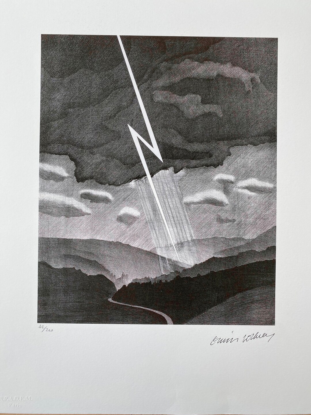 Lithographie David Hockney Signée - Œuvre Originale Numérotée Limitée Avec COA