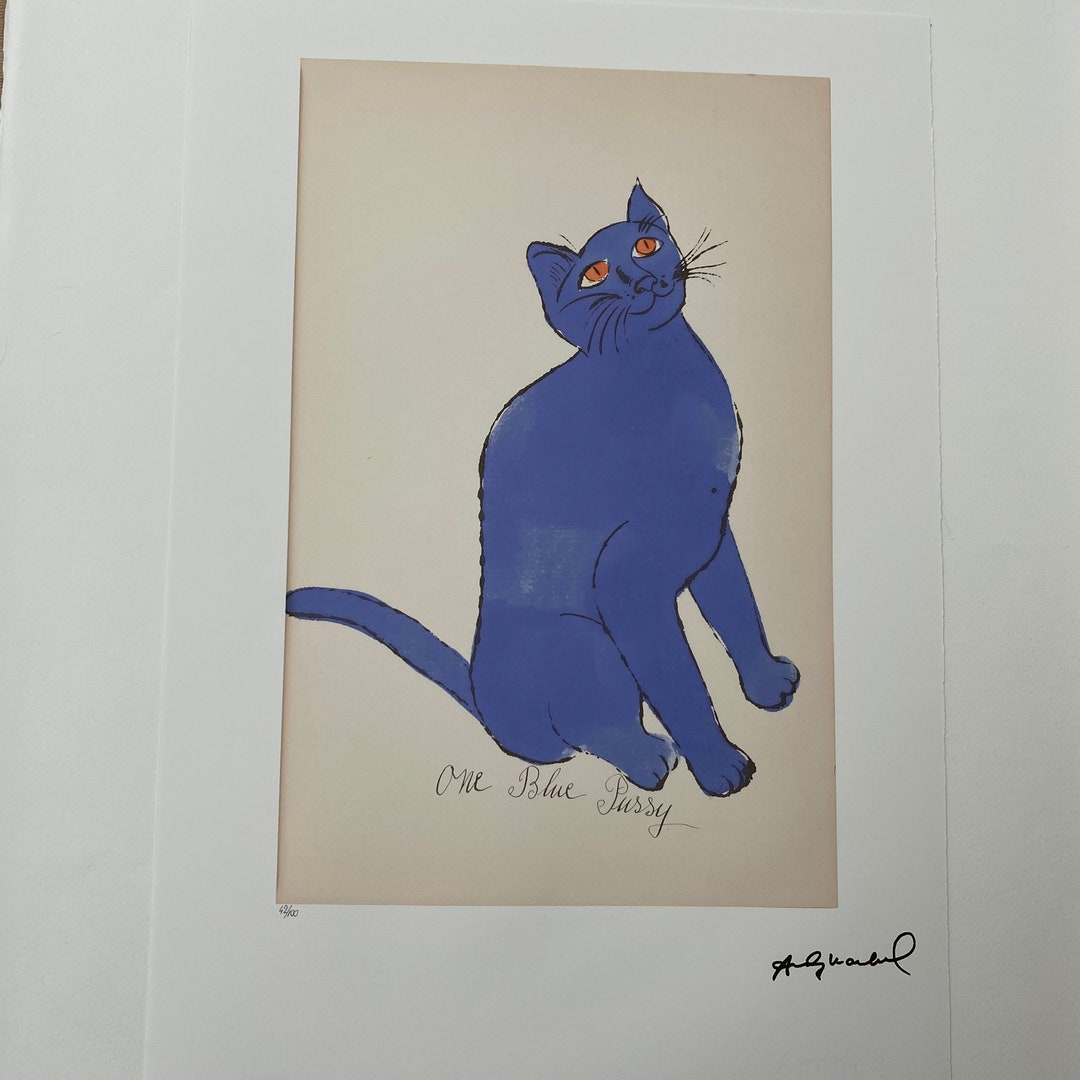 Lithographie Originale D'Andy Warhol - 4 Chats Signée - Édition Limitée Avec Certificat Leo Castelli