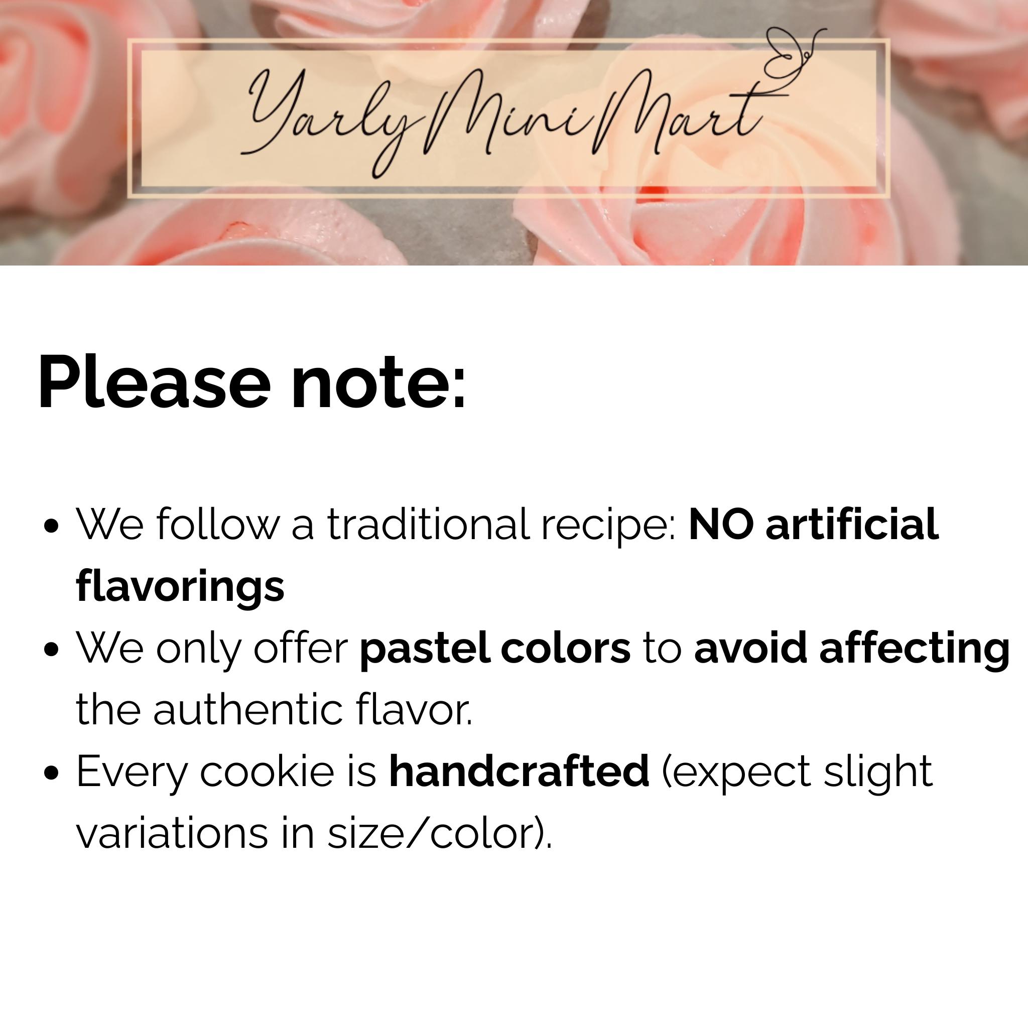 Mini Roses And Cookies Meringue Cookies, 100 Mini Roses (2 Bags), Custom Colors, Homemade ...