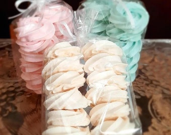 Meringue Cookies, One Dozen Medium Roses