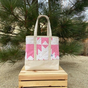 No. 017 Vintage Quilt Canvas Tote Bag | Heritage Collection No. 017
