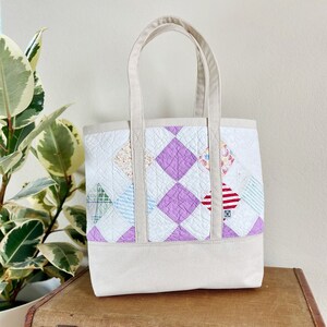 No. 003 Vintage Quilt Canvas Shoulder Tote Bag | Heritage Collection No. 003