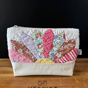 No. 011 Accessory Bag, Vintage Quilt & Canvas  |  Heritage Collection Accessory Bag No. 011