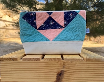 No. 009 Accessory Bag, Vintage Quilt & Canvas  |  Heritage Collection Accessory Bag No. 009