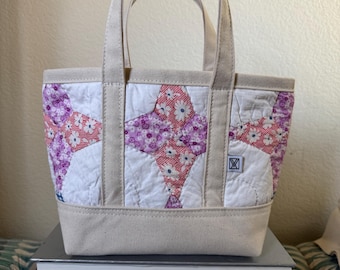 No. 006 Vintage Quilt Canvas Mini Tote Bag | Heritage Collection No. 006