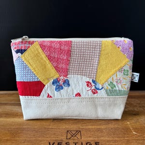 No. 012 Accessory Bag, Vintage Quilt & Canvas  |  Heritage Collection Accessory Bag No. 012