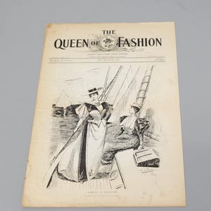 1894 Original La Reine de la Mode Papier Août. The McCalls Co. The Best Ladies' Fashion Journal Catalog, Mail Order, Vol 21 No 12.
