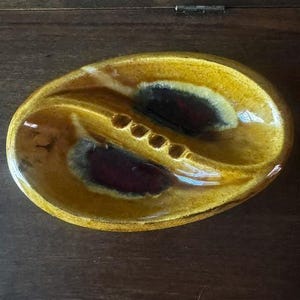 Vintage Marcia of California W106 Midcentury Modern Ceramic Ashtray