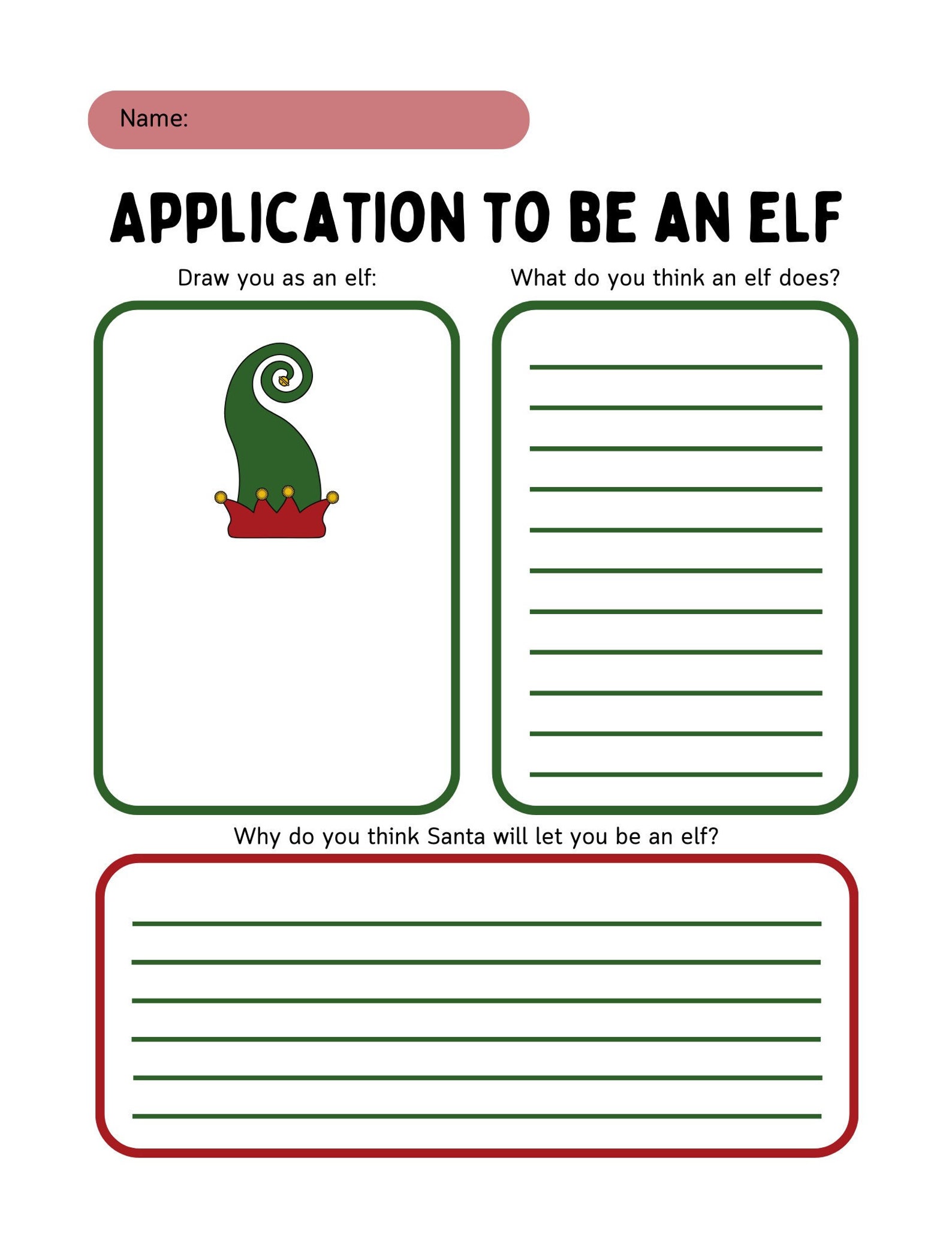 Elf on the Shelf Letter Elf Application From Elfy to Kids Christmas