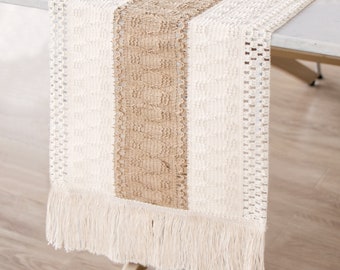 Macrame Boho Table Runner