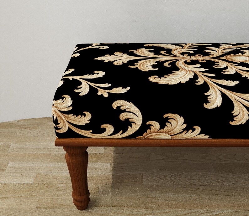 Gothic bench, Nomadic furniture, Victorian style seat, Kitchen table chair, Artistic home decor, Decorative bench, Bedside table, RSB 396