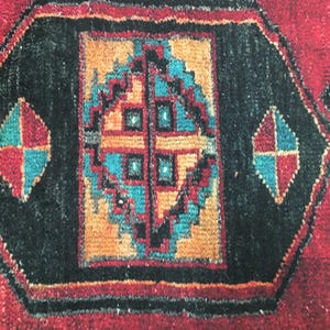 oushak pillow cover, tribal pillow, primitive pillow, printed on fabric, anatolian pillow, red cushion, kilim pattern pillow, RS 959-0 image 4