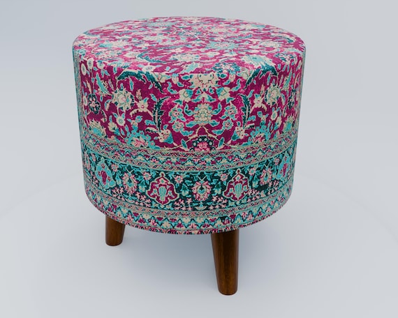 dressing table stool purple Amazon.com: JFHEUEHY Purple Vanity Table Ottoman Pouffe with Anti Slip Foot Pads Round Footstool for Living Room and Bedroom Metal Legs Dressing Table Stool : Home & Kitchen