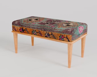 Modern furniture, Handmade bench, Hallway bench, Entry bench, Wood work bench, Piano bench, Livingroom bench, Ottoman footstool, RSB 945-00