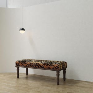 Unique home decor, Baroque furniture, Modern shoe bench, Saloon side table, End of bed bench, Ottoman piano bench, Regular footrest, RSB 393