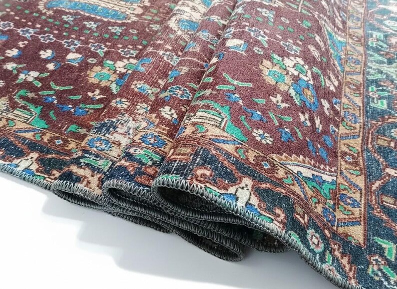 Office Gift For Home, Kitchen Rug, Indoor Non-Slip Rug, Dinigroom Rug, Chenille Cotton Rug, Premium Quality Rug, Washable Rug, Brown Rug