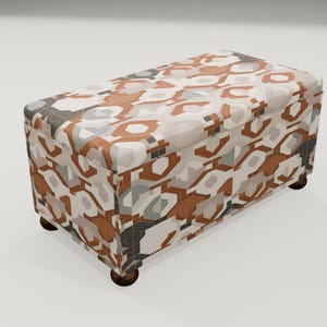 Handmade storage bench, Ottoman bench, Saloon bench, Entryway bench, Dining area bench, Erth tone bench, Bohemian cool decoration RS 147