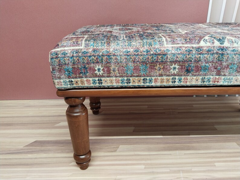 Primitive bench, Hallway bench, Accent bench, Upholstered bench, Ottoman bench, Bedroom furniture, Dining bench, Turkish bench, RSB 01
