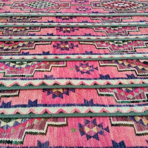 stair protector, pink runner rug, oriental rug, stair treads rug, non slip rug, ethnic rug, stair treads runner, soft runner, boho rug, RS66