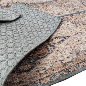 machine washable rug, stair treads mat, bohemian rug, easy to clean rug, washable runner rug, non slip rug, anti-slip stair rug, RS 446-0