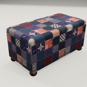 Storage bench for sitting, Soft seat, Dressing room bench, Handmade ottoman bench, Living room bench, Kitchen bench, Bench for saloon RS 140