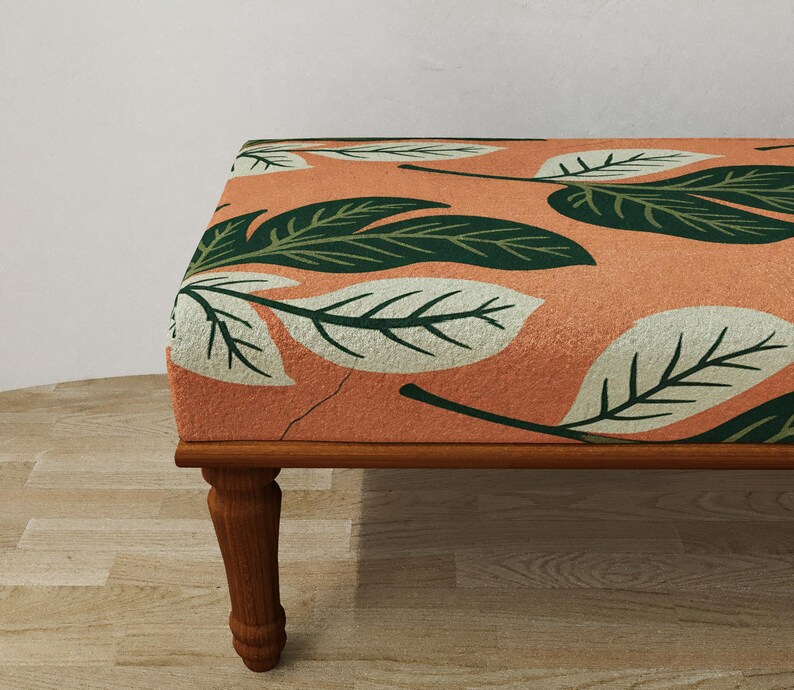 Tropical bench, Island living decor, Doorway seating, Bench plant stand, Multipurpose stool, Modern shoe bench, Ottoman furniture, RSB 410